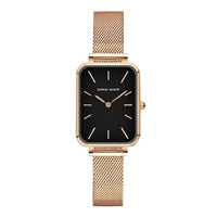 Rose Gold · Black Dial