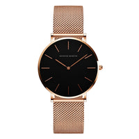Rose Gold · Black Dial